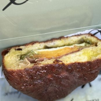 Deaux - Seasonal: Pesto mozzarella peach prosciutto - Donuts Near Me - Redlands, California Deaux - Seasonal: Pesto mozzarella peach prosciutto - Donuts Near Me - Redlands, California