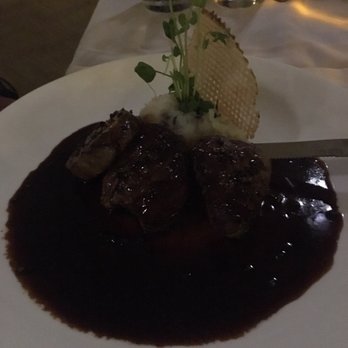 Hukilau Lanai - Dim lighting but delicious Wally's steak - Seafood Near Me - Kapaa, Hawaii