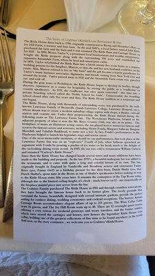 Menu photo 6 The Kittle House Inn Chappaqua, NY Menu photo 6 The Kittle House Inn Chappaqua, NY