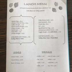 The Sandy Spoon - Lunch Menu