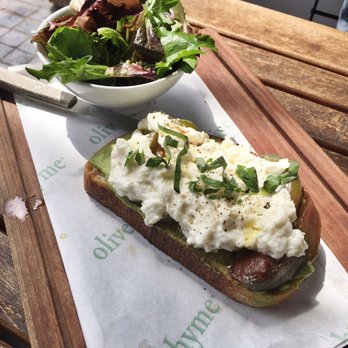 Olive & Thyme - Avocado and Burrata Toast! This is a must! - Sandwiches Near Me - Toluca Lake, California Olive & Thyme - Avocado and Burrata Toast! This is a must! - Sandwiches Near Me - Toluca Lake, California