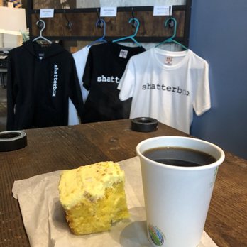Shatterbox Coffee - Lemon loaf with small filter coffee. - Coffee & Tea Near Me - Victoria, British Columbia