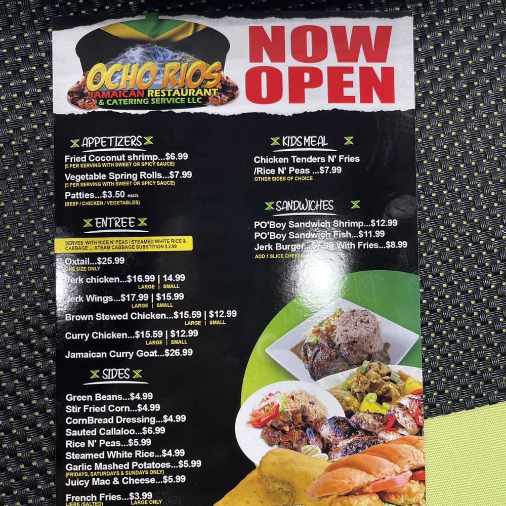 Ocho Rios - Menu - Caribbean Near Me - Texas City, Texas Ocho Rios - Menu - Caribbean Near Me - Texas City, Texas