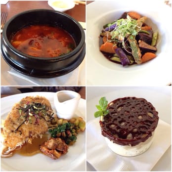MW Restaurant - Restaurant Week Hawaii: lunch special Portuguese Bean Soup Red Wine Beef Stew Mochi Crusted Monchong Coffee and Cream dessert - New American Near Me - Honolulu, Hawaii