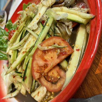 Lao Kitchen - Cucumber Salad, spicy level from 1-10 we did level 5. - Laotian Near Me - Las Vegas, Nevada