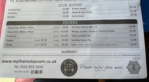 Menu photo 3 My Thai Manchester, XGM