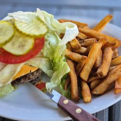 Dawsons On Main - Double Cheeseburger without the bun