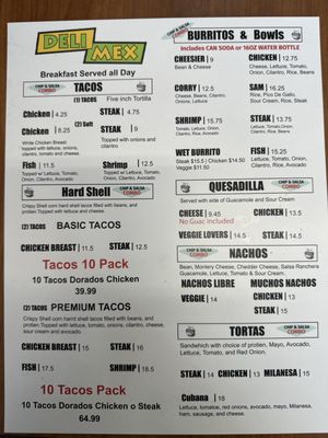 Menu photo 5 Deli Mex Restaurant Sherman Oaks, CA Menu photo 5 Deli Mex Restaurant Sherman Oaks, CA