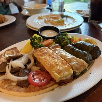 Tantalus Restaurant - Dionysus Plate and Houmos appetizer - Greek Near Me - Issaquah, Washington