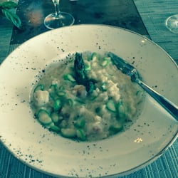 Gianni Ristorante - Shrimp rice and asparagus ! It's great!