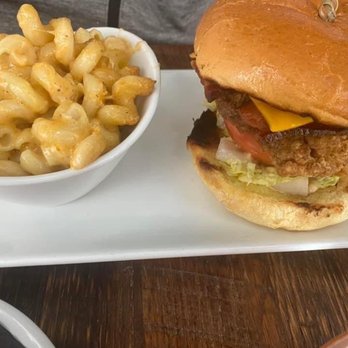Kin Southern Table + Bar - Fried chicken sandwich and the Mac and cheese was so good. - Soul Food Near Me - Providence, Rhode Island