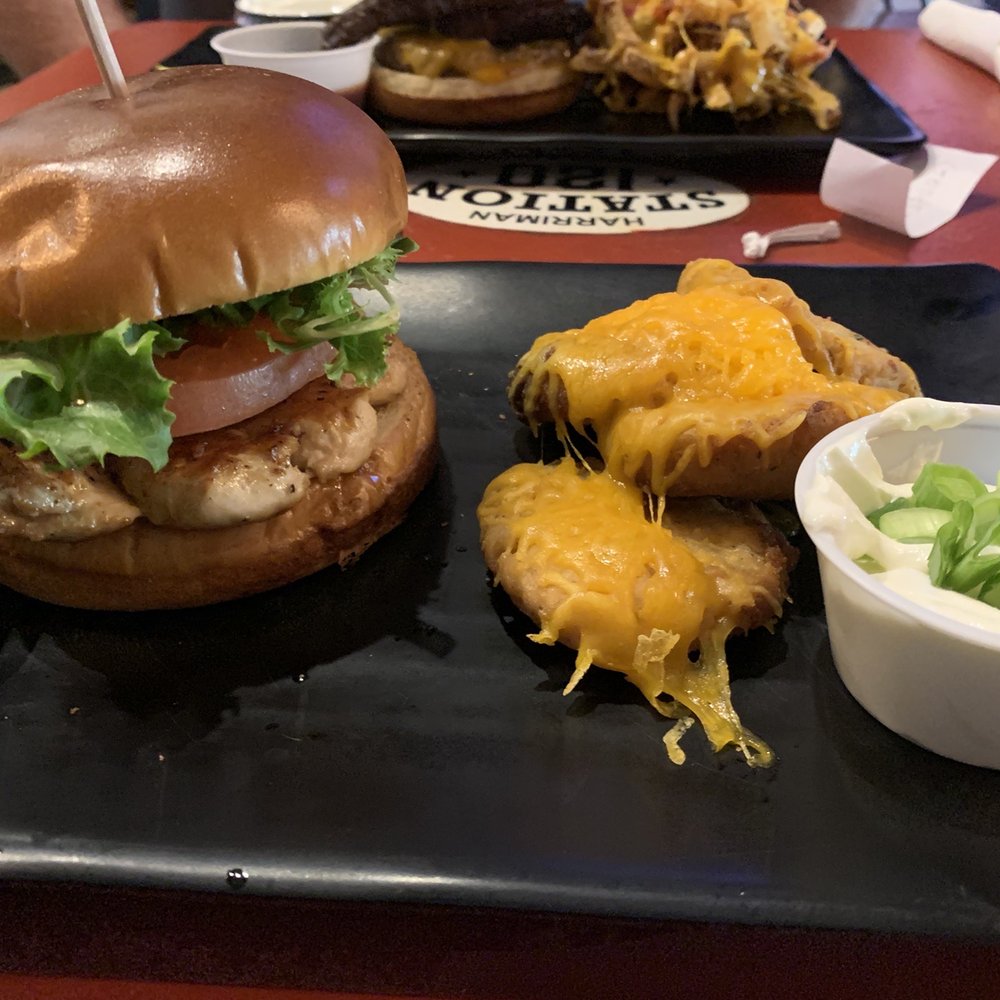 Burger Station 120 - Grilled Chicken with potato cakes - Burgers Near Me - Harriman, Tennessee Burger Station 120 - Grilled Chicken with potato cakes - Burgers Near Me - Harriman, Tennessee