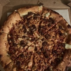 Pizza Hut - Large chicken and beef stuffed crust pizza