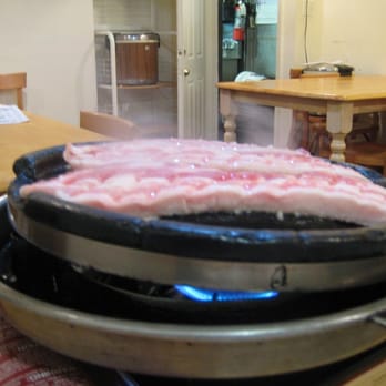 Hahm Ji Bach - the sam gyup sal is pretty thick - Korean Near Me - Flushing, New York