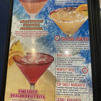Lago Mariscos - Drink menu - Seafood Near Me - Sugar Land, Texas