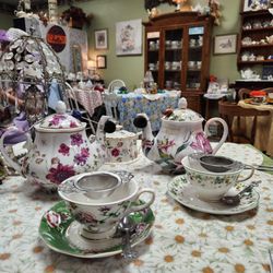 The English Rose Tea Room - The menu offers a variety of fresh teas.