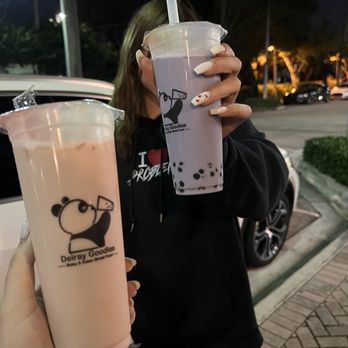 Delray Goodies - Sakura Rose Milk Tea and Taro Milk Tea - Bubble Tea Near Me - Boca Raton, Florida