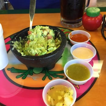 Guanataco - Guacamole; 3 of 6 salsas from the salsa bar! - Mexican Near Me - Grand Prairie, Texas