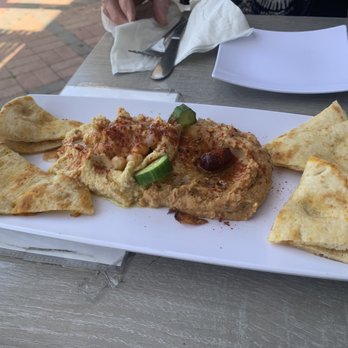 Pita Pitaki - Hummus half and half (regular and spicy) - Greek Near Me - Long Beach, California