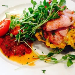 Dip - Corn fritters - half combo with avo and bacon