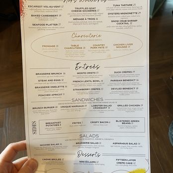 Margaux Brasserie - Brunch menu - French Near Me - Brookfield, Wisconsin