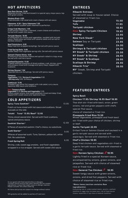 Menu photo 2 Tsunami Vista Columbia, SC Menu photo 2 Tsunami Vista Columbia, SC