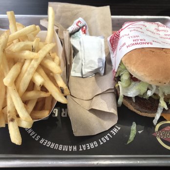 Fatburger & Buffalo's Express - Impossible burger with skinny fries - Burgers Near Me - Corona, California