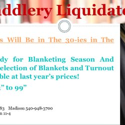 Saddlery Liquidators - Saddlery Liquidators