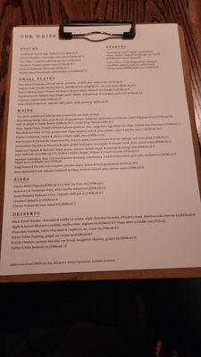 Menu photo 1 The White Horse London, XGL Menu photo 1 The White Horse London, XGL