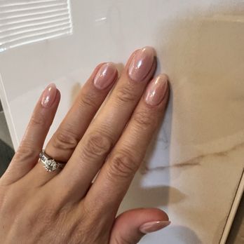 Nail Palazzo - Glazed doughnut nails- Chisel dip powder #169 and chrome 1 in white pearl. - Nail Salons Near Me - Folsom, California Nail Palazzo - Glazed doughnut nails- Chisel dip powder #169 and chrome 1 in white pearl. - Nail Salons Near Me - Folsom, California
