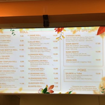 Joy Bento - Menu - Sushi Bars Near Me - Seattle, Washington Joy Bento - Menu - Sushi Bars Near Me - Seattle, Washington