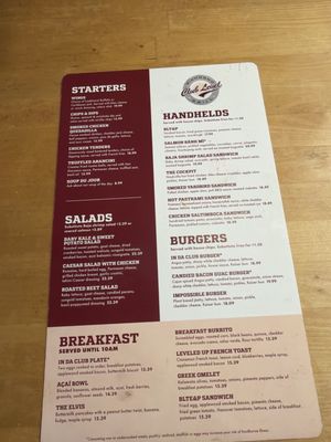 Menu photo 1 Club level Grille Richmond, VA