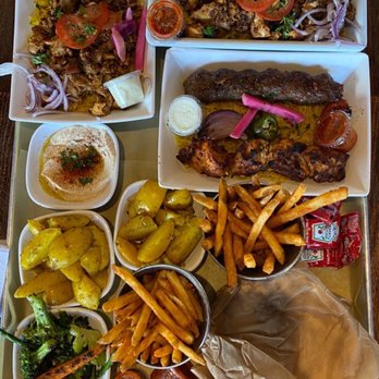 Mazra - chicken Shawarma Plate - Mediterranean Near Me - San Bruno, California