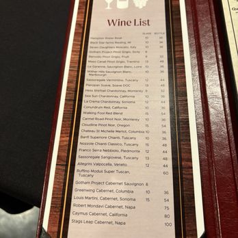 Tony's Trattoria - Wine list - Italian Near Me - Trenton, Michigan