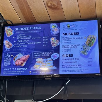Shootz - Menu 2/23/23 - Hawaiian Near Me - Long Beach, California Shootz - Menu 2/23/23 - Hawaiian Near Me - Long Beach, California
