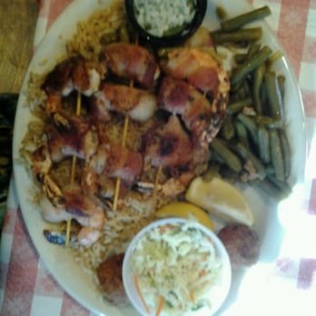 Clear Springs Restaurant - Shrimp Brochette: Sorry the picture is sideways. - American Near Me - Midland, Texas