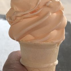 Graham Milk & Ice Cream - Flavor of the week - Orange Pineapple Baby cone - 45 cents!