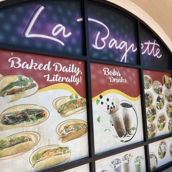 La Baguette Vietnamese Sandwiches - La Baguette's cute & clever signage. Literally! - Vietnamese Near Me - Palm Desert, California La Baguette Vietnamese Sandwiches - La Baguette's cute & clever signage. Literally! - Vietnamese Near Me - Palm Desert, California