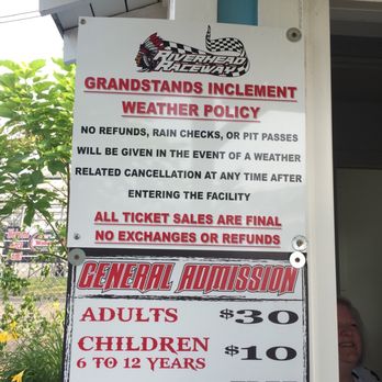 Riverhead Raceway - Pricing. Totally reasonable, I'd say. - Race Tracks Near Me - Riverhead, New York