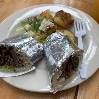 Green'Z Mediterranean Grill - I've eaten a few Gyros this is by far the best I got it spicy and it hot the spot the big potato and salad was amazing. - Salad Near Me - Albuquerque, New Mexico