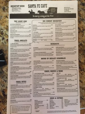 Menu photo 6 Santa Fe Cafe Overland Park, KS
