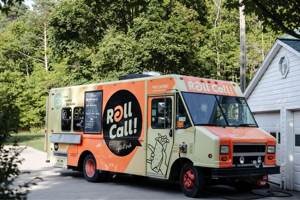 Gettin' Fresh Catering & Roll Call Food Truck Logo