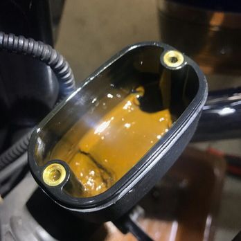 Steel City Harley-Davidson - Rear Master Cylinder, prior to being flushed. - Motorcycle Dealers Near Me - Washington, Pennsylvania