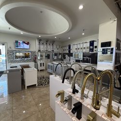 Shop faucets, vanities, shower systems & more at our South El Monte showroom. Black, gold, nickel & chrome finishes available in store today