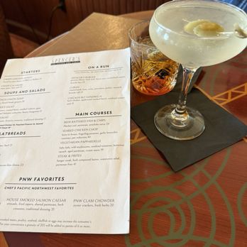 Spencer's for Steaks and Chops - Martini and old fashioned - Steakhouses Near Me - Seattle, Washington
