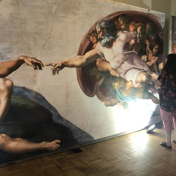 Michaelangelo’s Sistine Chapel The Exhibit - The creation of Adam ... most famous painting in Sistine chapel - Museums Near Me - West Palm Beach, Florida Michaelangelo’s Sistine Chapel The Exhibit - The creation of Adam ... most famous painting in Sistine chapel - Museums Near Me - West Palm Beach, Florida