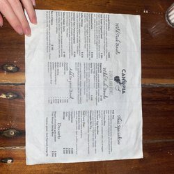 Canopia - Dinner Menu