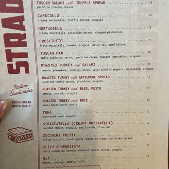 Strada - Menu pt 2 - Sandwiches Near Me - Fresno, California Strada - Menu pt 2 - Sandwiches Near Me - Fresno, California
