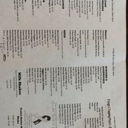 Miss Wanda's - Recent menu