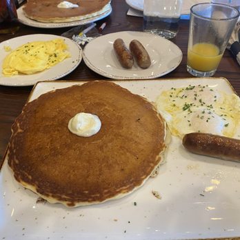 First Watch - Trifecta..entree included a pancake, choice of meat ..got the sausage links..and 2 eggs - Breakfast & Brunch Near Me - Mesa, Arizona